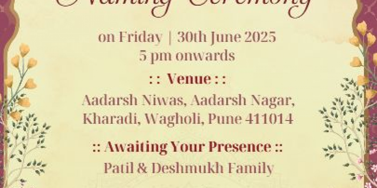Modern Design of Naming Ceremony Invitation Card