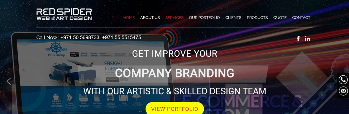 RedSpider Web and Art Design