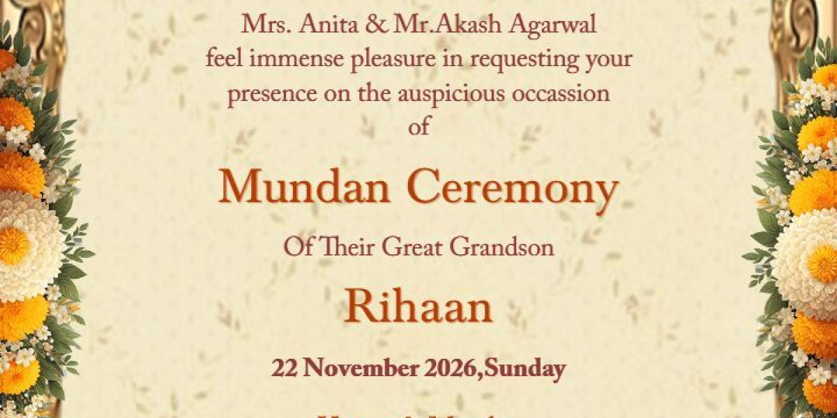 Celebrate Tradition with a Beautiful Mundan Invitation Card